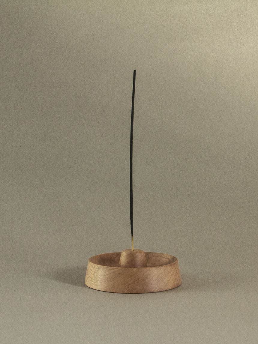 incense holder_maple wood